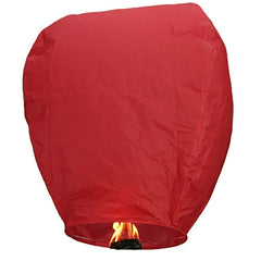 100 Pack Red Paper Chinese Floating Sky Lantern Flying Candle Lamps