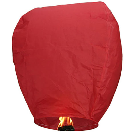 100 Pack Red Paper Chinese Floating Sky Lantern Flying Candle Lamps
