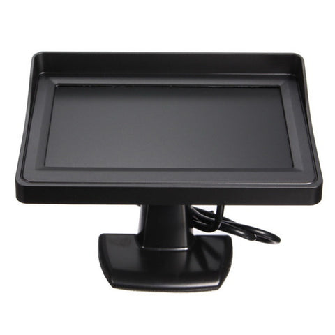 4.3" TFT LCD Car Rear View Monitor Night Vision Reverse Camera Black