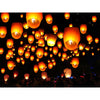 Image of 50pcs Flying Candle Sky Lanterns Paper Chinese Floating Lantern for Party Wedding White