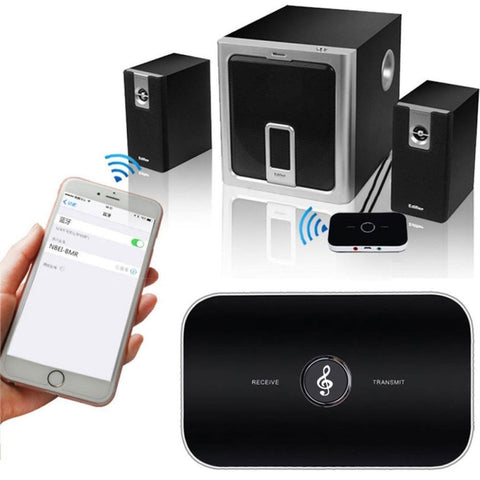 B6 Bluetooth 2.1 2-in-1 Audio Receiver and Transmitter Music Sound Wireless Adapter Black