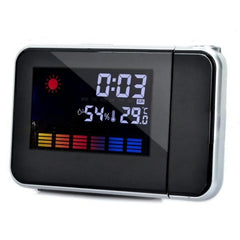 Digital LCD Projection Alarm Clock with Calendar Weather Forecast Station