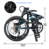 Image of Fast Ship KABON Folding Bike for Adults Mini Compact Carbon Fiber Folding Bike for Women Commuters City Foldable Bicycle 20inch