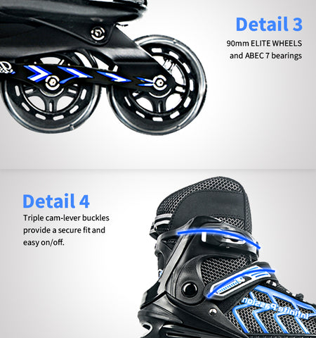 US In Stock Free Shipping in the United States MammyGoL 4 wheels Illuminating aggressive inline roller skates for Adult and Teen