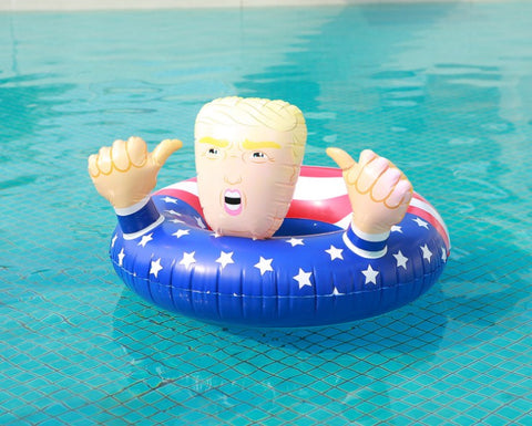 Re-Election Presidential Floats Inflatable Donald Trump Pool Float Ring Swimming Tube