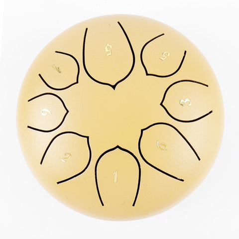 SUXINRU GOLD 8inches 8tones  percussion-instrument hand pan steel tongue drum for YOGA