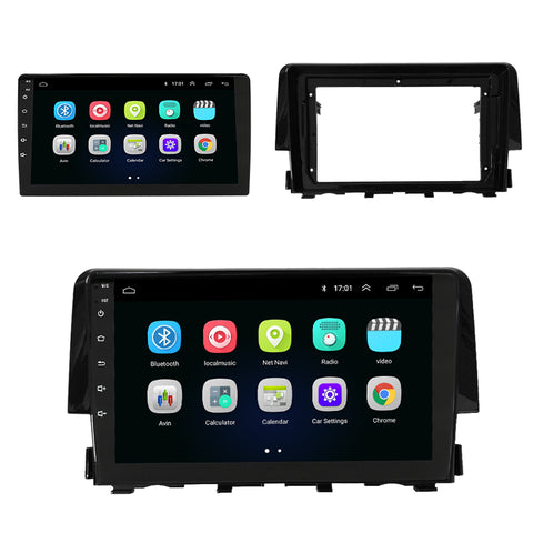 car stereo android 10.0 gps multimedia system For CIVIC 2016-2019 with 4G/WIFI video rear car radio dvd player