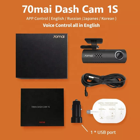 Xiaomi 70mai Wifi Voice Control Night Vision Dual Car Dashboard Dash Camera Front and Near 1080P Car Camera Recorder Wifi