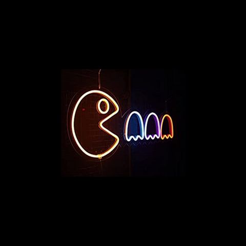 Wholesale Custom LED Pacman Neon Sign Coffee Sign Neon Made In China Room  Wall Decor PACMAN ICON Led Neon Light