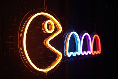 Wholesale Custom LED Pacman Neon Sign Coffee Sign Neon Made In China Room  Wall Decor PACMAN ICON Led Neon Light