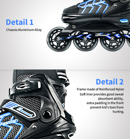 US In Stock Free Shipping in the United States MammyGoL 4 wheels Illuminating aggressive inline roller skates for Adult and Teen