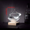 Image of Weather Forecast Crystal Storm Glass Cube Shape Forecaster Bottle Barometer Decor Gift