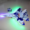 Image of Flashing Led Jets Kt Foam Rc Plane SU 27 Model Electric Remote Control Airplanes Toys Hot Sale Drop Shipping