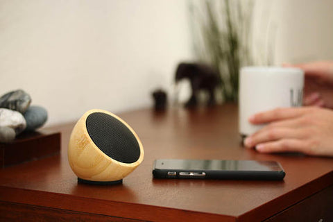 Acoustic Acorn - Bamboo Bluetooth 3.0 Speaker - Wireless, Outdoor Ready