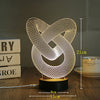 Image of 1 Set, Popular Home Acrylic 3D Night Light LED Table Lamp USB Mood Lamp Gifts, Ring