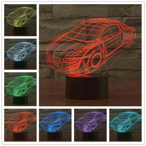 2016 3d light Creative visual stereo lamps LED touch lamps switch  Power Bank Abajur Night Light Lava Lamp Table Lamp