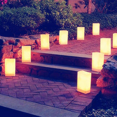 10Pcs Festival Lantern Paper Lantern Candle Bag Outdoor Lighting Candles Holder for Wedding Christmas Decor Event Pary Supplies