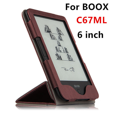 Case For BOOX C67ML PU Protective eBook Reader Smart Cover Protector leather For boox C67ML Carta C67ML Carta 2 Sleeve 6'' Cases