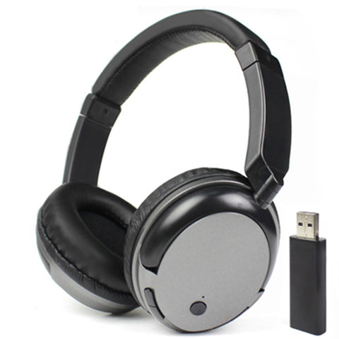 New TV Rechargeable Multifunction 2.4G Wireless Headset TV Headphones with Microphone for TV PC iPad Phones MP3 Gifts