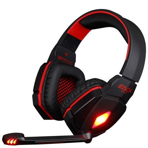 EACH G4000 Pro USB 3.5mm Gaming headphone Stereo Bass Gamer Headsets With Microphone LED Lights For PC Computer Laptop Game
