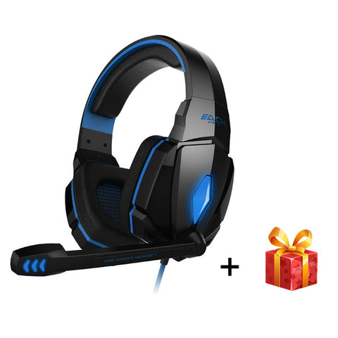 EACH G4000 Pro USB 3.5mm Gaming headphone Stereo Bass Gamer Headsets With Microphone LED Lights For PC Computer Laptop Game