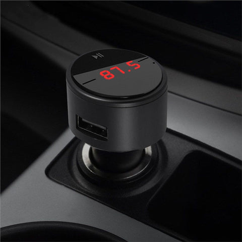 FM Transmitter Wireless In-Car Radio Car Use MP3 Player Music Disk Bluetooth Speakerphone Car Cigar Lighter USB Charger