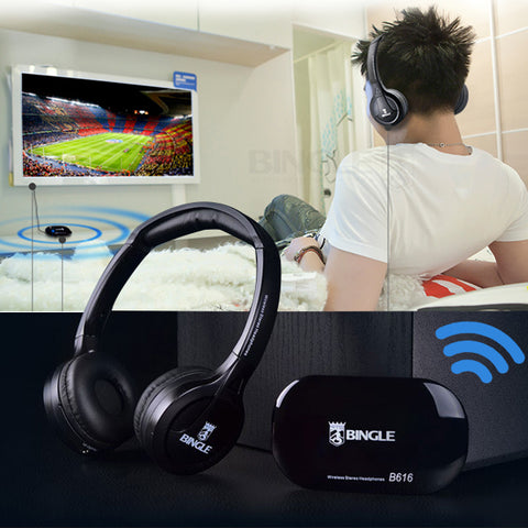 2018 Best Original Bingle B616 Multifunction stereo Wireless with Microphone FM Radio for MP3 PC TV Audio Headset Headphones