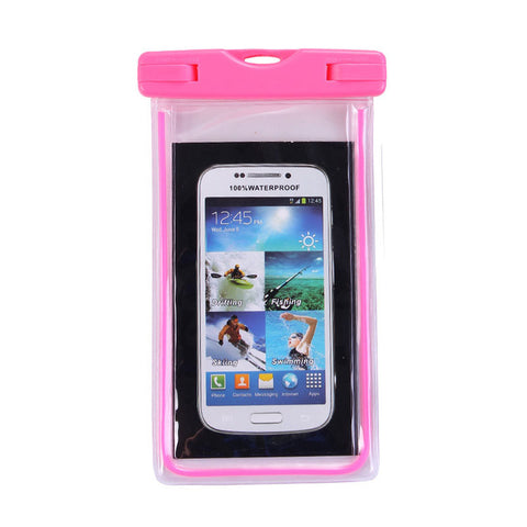 Universal Luminous mobile phone waterproof bag case For iPhone7/5S/6/6S plus/5 Galaxy S7 Cover Swimming Pool Accessories Bags