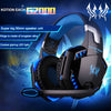 Image of EACH G2000 LED Lighting 3.5mm Stereo Gaming Over-Ear Headphone Headset with Mic for PC Computer Game with Noise Canelling Blue