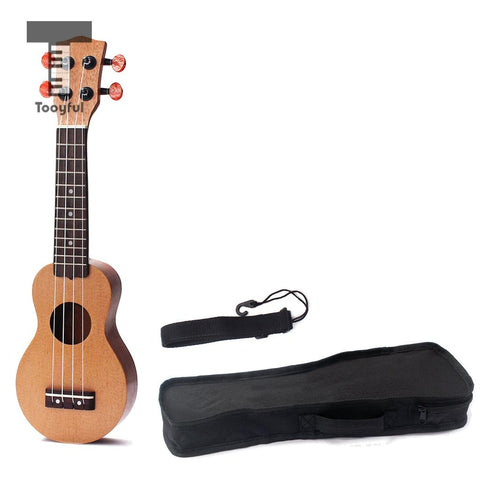 Tooyful 17inch Ukulele Pocket Travel Hawaii Guitar for Kids Beginners Student Adults Player with Bag